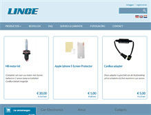 Tablet Screenshot of lince.nl